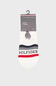 Мужские белые следы (2 пары) FOOTIE TAB Белый 39-42 Tommy Hilfiger 701232938