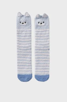 Женские голубые носки в полоску Голубой ONESIZE womensecret 3612493