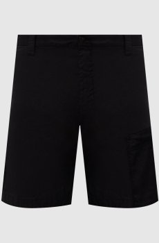 Черные шорты с льном