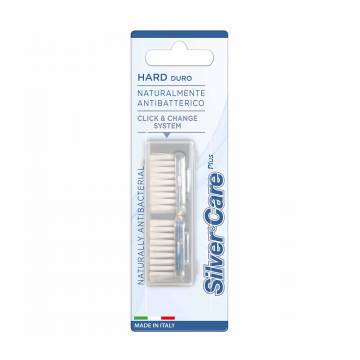 Сменные головки для зубных щеток Silver Care Plus жесткие, 2 шт Сменные головки для зубных щеток Silver Care Plus жесткие, 2 шт