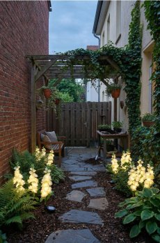 Садовий сонячний ліхтар у формі квітів - білий