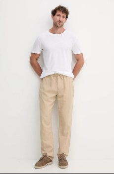 Брюки с примесью льна Frescobol Carioca