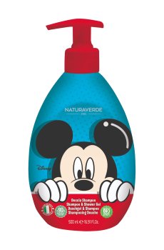 Детский гель для душа и шампунь Naturaverde Kids Disney Mickey Shampoo & Shower Gel, 500 мл