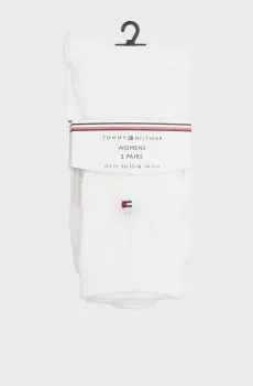 Женские белые носки (2 пары) SUMMER PELERINE Белый 35-38 Tommy Hilfiger 701238849
