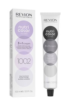 Тонирующая маска для волос Revlon Professional Nutri Color Filters Metal-Ice Toning 1002 White Platinum, 240 мл