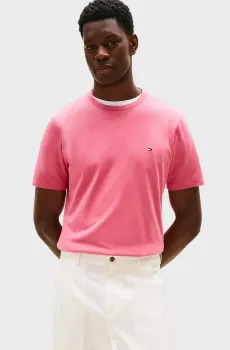 Мужская розовая футболка ESS SEASONAL REG Розовый M Tommy Hilfiger MW0MW39995