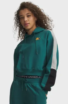 Женское зеленое худи Sport Terry Trend Hoodie Зеленый XS Under Armour 6009705-338