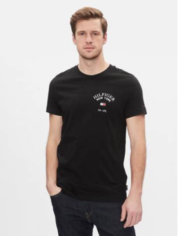 Tommy Hilfiger Футболка Arch Varsity Tee MW0MW33689 Чорний Regular Fit Tommy Hilfiger Футболка Arch Varsity Tee MW0MW33689 Чорний Regular Fit