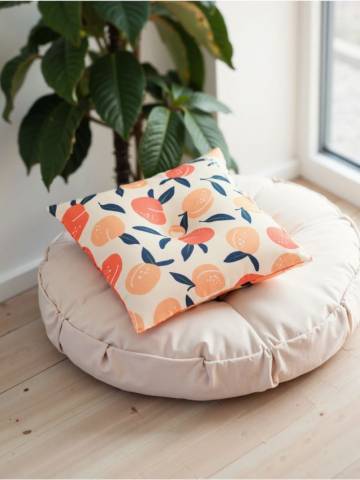 Подушка на стілець - персиковий Подушка на стілець - персиковий