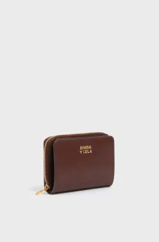 Женский коричневый кожаный кошелек Коричневый ONESIZE Bimba Y Lola 262BB1201.10633