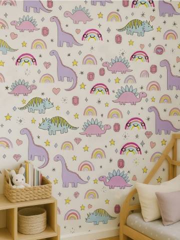 Самоклейна шпалера - кремовий