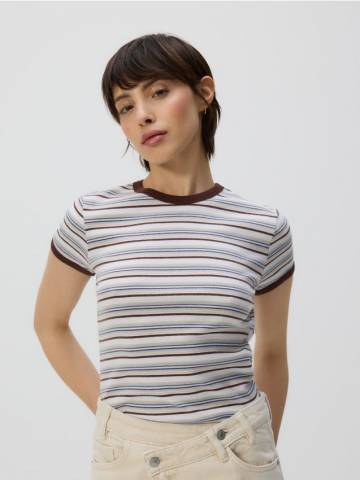 Reserved - LADIES` T-SHIRT - різнобарвний - 416FS-MLC Reserved - LADIES` T-SHIRT - різнобарвний - 416FS-MLC