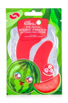 Патчи под глаза Just Kawaii с экстрактом арбуза и кофеина, 1 пара