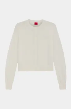 Женский молочный кардиган Бежевый M HUGO 11421