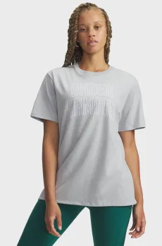 Женская серая футболка Rival OS Campus Tee Серый XL Under Armour 6007883-012