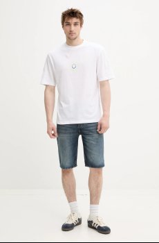 Хлопковая футболка Hugo Blue