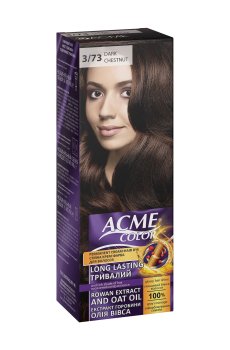 Уценка! Стойкая крем-краска для волос Acme Color Permanent Cream-Hair Dye 3/73 Dark Chestnut, 115 мл