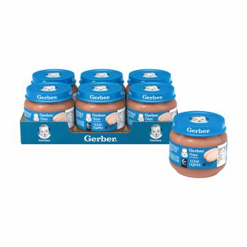 Детское мясное пюре Gerber Нежная индейка, от 6 месяцев, 6*80 г Детское мясное пюре Gerber Нежная индейка, от 6 месяцев, 6*80 г