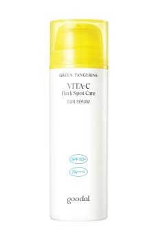 Солнцезащитная сыворотка для лица Goodal Green Tangerine Vita-C Dark Spot Care Sun Serum, SPF 50+ PA++++, с витамином C, 50 мл