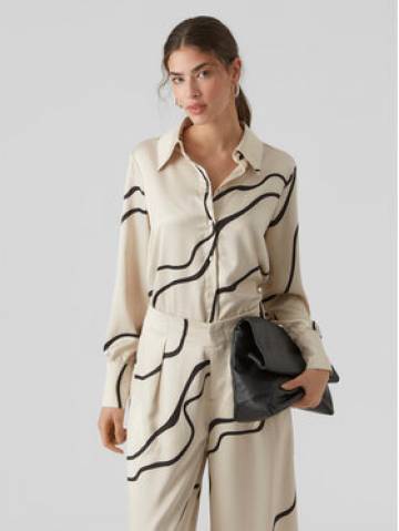 Vero Moda Сорочка 10295431 Écru Regular Fit Vero Moda Сорочка 10295431 Écru Regular Fit