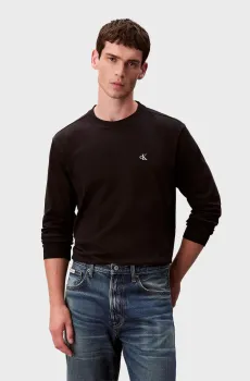 Мужской черный лонгслив EASY Черный L Calvin Klein Jeans LV04RD247G