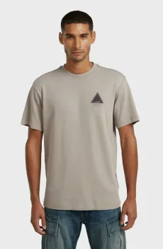 Мужская серая футболка Small Серый L G-Star RAW D28593,C812