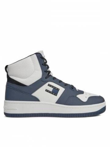 Tommy Jeans Снікерcи Tjm Retro Basket Sneaker Mid EM0EM01401 Cиній Tommy Jeans Снікерcи Tjm Retro Basket Sneaker Mid EM0EM01401 Cиній