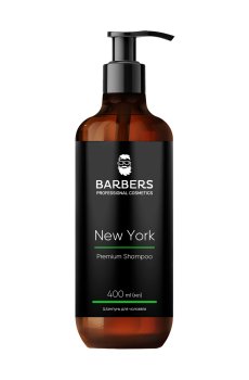 Уценка! Мужской тонизирующий шампунь для волос Barbers New York Premium Shampoo, 400 мл
