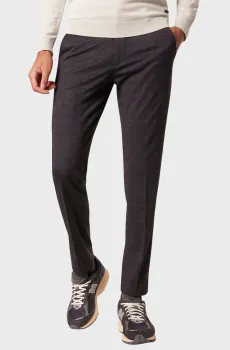 Мужские темно-синие брюки в клетку Синий 54 Pierre Cardin PC.-C4 72434.6039