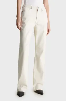 Женские белые джинсы MID RISE RELAX BOOTCUT ECRU Белый 26-32 Calvin Klein K20K206308