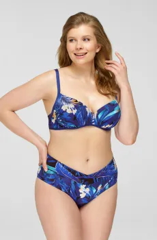 Женские синие трусики от купальника с узором Синий 42 MARC&ANDRE L2205-ZP-HWD