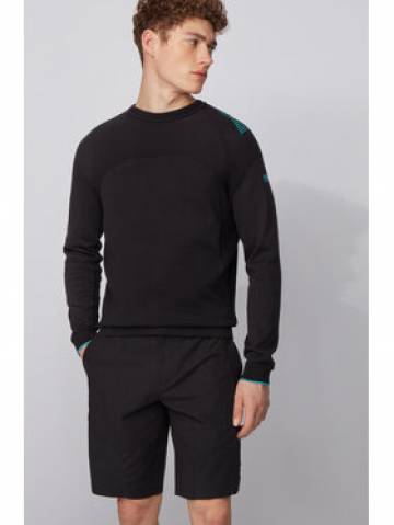 Boss Светр Rowin 50427754 Чорний Regular Fit Boss Светр Rowin 50427754 Чорний Regular Fit