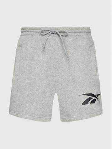 Reebok Спортивні шорти Brand Proud HS6847 Сірий Regular Fit Reebok Спортивні шорти Brand Proud HS6847 Сірий Regular Fit
