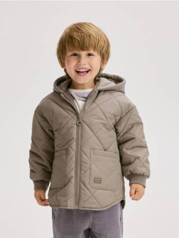 Reserved - Куртка з каптуром - бежевий - 828ET-80X