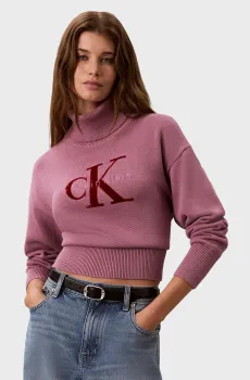 Женский розовый свитер LOGO Розовый XS Calvin Klein LV047H329G