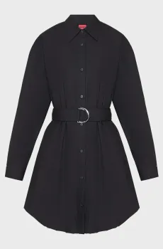 Женское черное платье Черный 32 HUGO 50553554;001