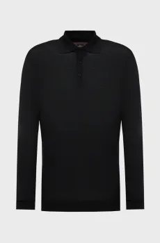 Мужское черное шерстяное поло Черный XXL Guess M6BR41.Z1588;JBLK