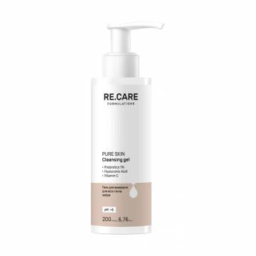 Гель для умывания Re.Care Pure Skin Cleansing Gel для всех типов кожи, 200 мл Гель для умывания Re.Care Pure Skin Cleansing Gel для всех типов кожи, 200 мл