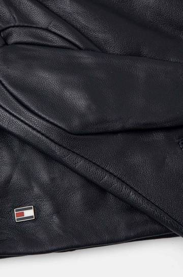 Кожаные перчатки Tommy Hilfiger мужские цвет коричневый