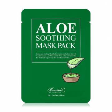 Уценка! Увлажняющая тканевая маска для лица Benton Aloe Soothing Mask Pack с экстрактом алоэ, 23 мл Уценка! Увлажняющая тканевая маска для лица Benton Aloe Soothing Mask Pack с экстрактом алоэ, 23 мл