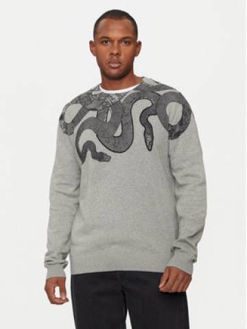 Just Cavalli Світшот 77OAFM36 Сірий Regular Fit Just Cavalli Світшот 77OAFM36 Сірий Regular Fit