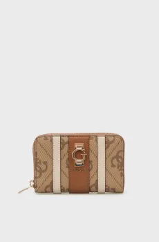 Женский бежевый кошелек с узором ERENIA Бежевый ONESIZE Guess SWSO7838140