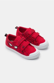 Бавовняні кеди зі шкіряною устілкою Spider-Man - червоний