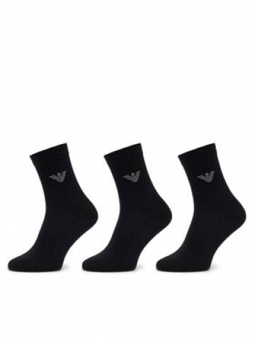 Emporio Armani Underwear Набір 3 пар високих жіночих шкарпеток 292323 4F254 00020 Чорний Emporio Armani Underwear Набір 3 пар високих жіночих шкарпеток 292323 4F254 00020 Чорний
