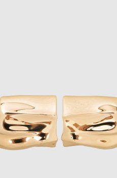 Золотые серьги с позолотой