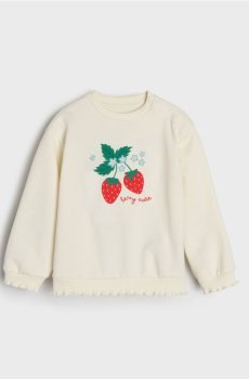 Кофта з круглим вирізом - кремовий