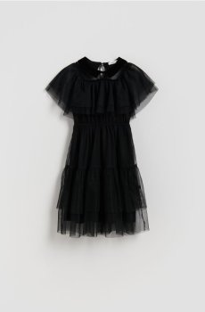 Reserved - Тюлева сукня - чорний - 241FW-99X