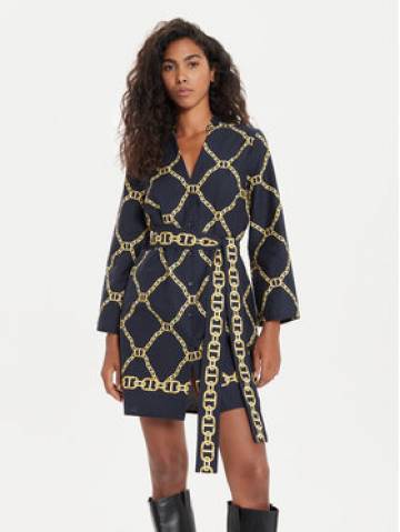 TWINSET Сукня-сорочка 241TP2733 Cиній Straight Fit TWINSET Сукня-сорочка 241TP2733 Cиній Straight Fit