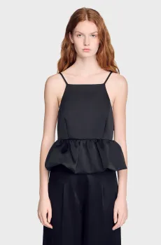 Женский черный топ Черный M Sandro SFPTO00854_Black