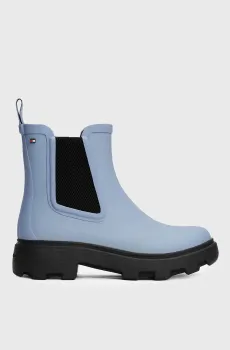 Женские голубые челси FLAG CLEATED RAINBOOT Голубой 38 Tommy Hilfiger FW0FW08637